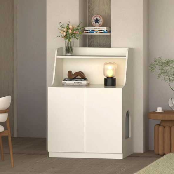 Petlebi Kedi Tuvalet Dolabı – Çok Amaçlı Kedi Mobilyası ürün görseli