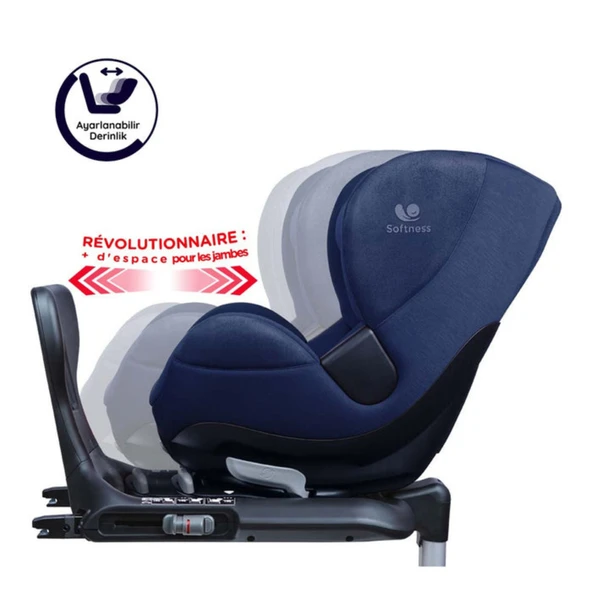 Renolux Gaia I-Size Softness Isofix 0-18 Kg Oto Koltuğu Lacivert  Lacivert 0-4 Yaş ürün görseli 1