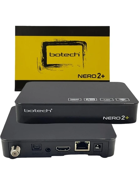 Botech Nero 2+ Plus Lınux Tabanlı Ethernet Girişli Ip Tv Uydu Alıcısı (Wifi* Dolby) ürün görseli