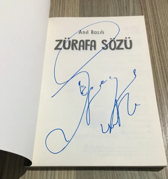 ZÜRAFA SÖZÜ - İMZALI - ( Sahafiye Kitap ) - 2