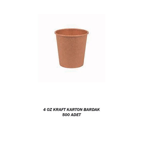 4 OZ KRAFT KARTON BARDAK 500 ADET