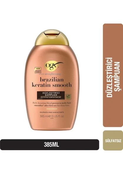 Ogx Brazilian Keratin Düzleştirici 385 ml Sülfatsız Şampuan ürün görseli 1