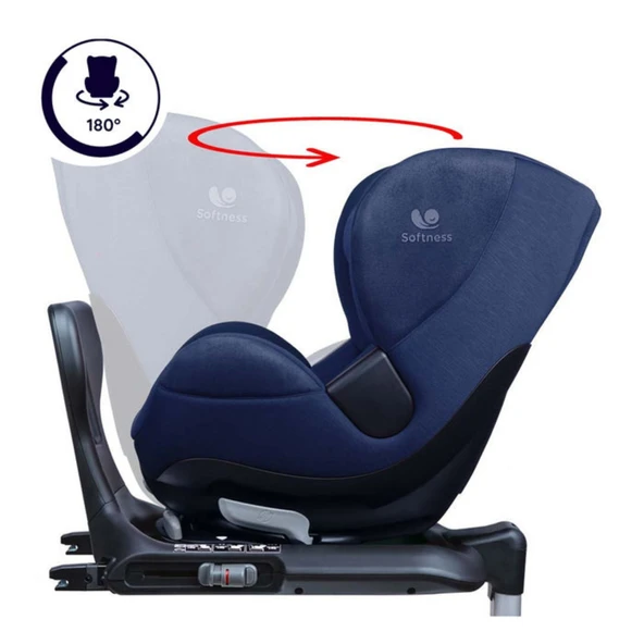 Renolux Gaia I-Size Softness Isofix 0-18 Kg Oto Koltuğu Lacivert  Lacivert 0-4 Yaş - 5