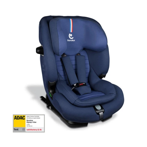 Renolux Olymp I-Size Softness Isofix 9-36 Kg Oto Koltuğu Lacivert  Lacivert 15 Ay-12 Yaş - 3