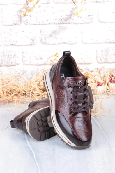 Pepita M112 Rahat Esnek İç Ve Dış Hakiki Deri Erkek Ayakkabı - Resim 12