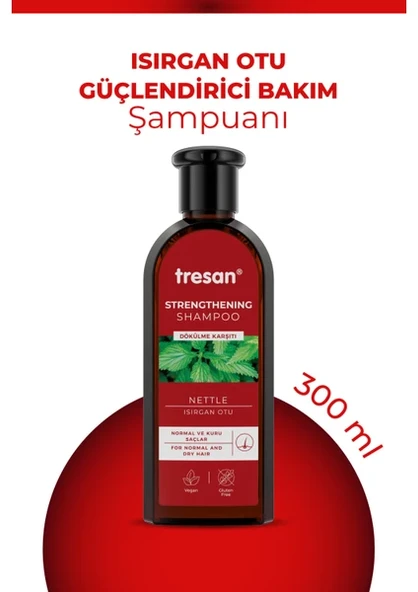 TRESAN Dökülme Karşıtı Isırgan Otu Güçlendirici Bakım Şampuanı Normal Ve Kuru Saçlar 300 ml ürün görseli