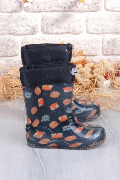 Fort 7061 Yogi Figürlü İçi Peluşlu Su Geçirmez Erkek Çocuk Kar Yağmur Çizmesi - Resim 2