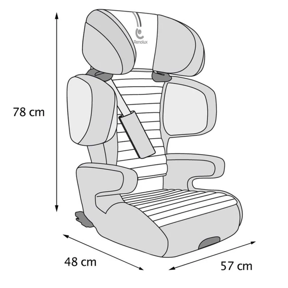 Renolux Renofix 2 Softness Isofix 15-36kg Oto Koltuğu Lacivert  Lacivert 4-11 Yaş - 5