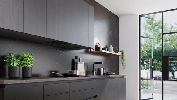 Siemens LB88NPC60 iQ700 Gömme Aspiratör 86 cm Siyah - 1