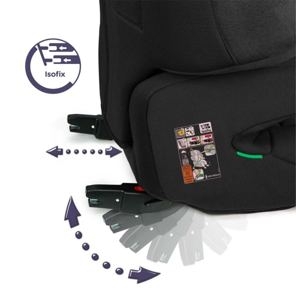 Renolux Renofix 2 Softness Isofix 15-36kg Oto Koltuğu Siyah  Siyah 4-11 Yaş - 3