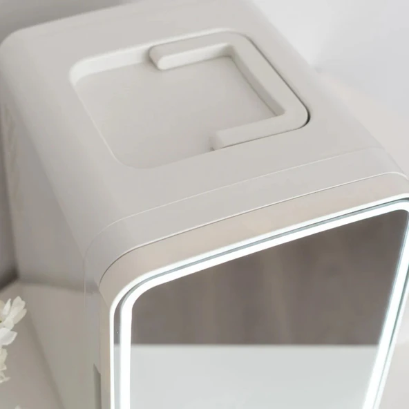 Flamingueo Grimmy Taşınabilir Aynalı ve Ledli Kozmetik Dolabı 10L - 5