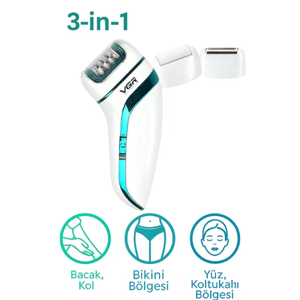 Profesyonel 3 Başlıklı Epilasyon Aleti ürün görseli 1