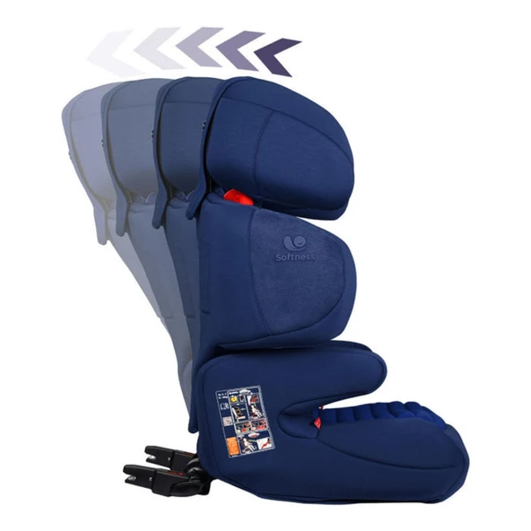 Renolux Renofix Softness Isofix 15-36 Kg Oto Koltuğu Lacivert  Lacivert 4-11 Yaş - 5