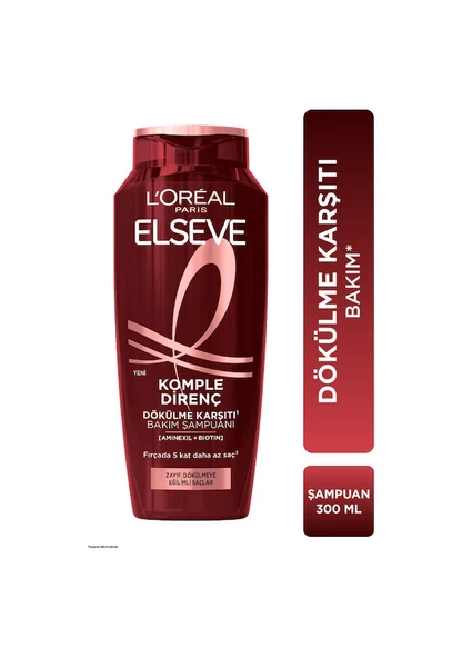 L'Oreal Paris Elseve Komple Direnç 300 ml Saç Dökülmesine Karşı Şampuan ürün görseli