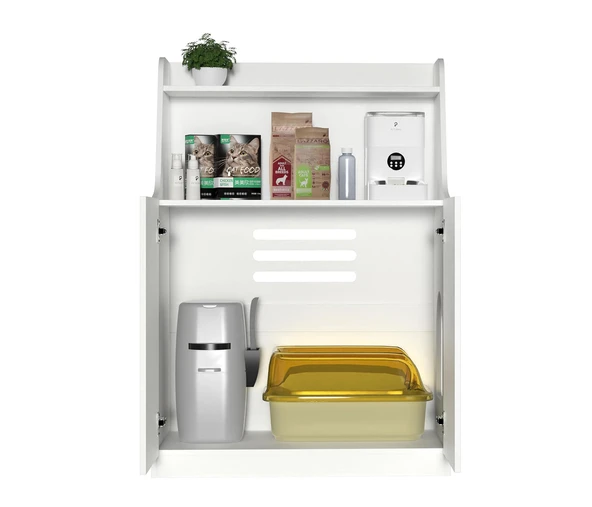 Petlebi Kedi Tuvalet Dolabı – Çok Amaçlı Kedi Mobilyası - Resim 3