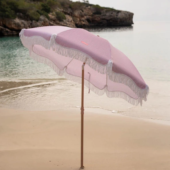 Flamingueo Marion Plaj ve Bahçe Şemsiyesi Bordo - 5