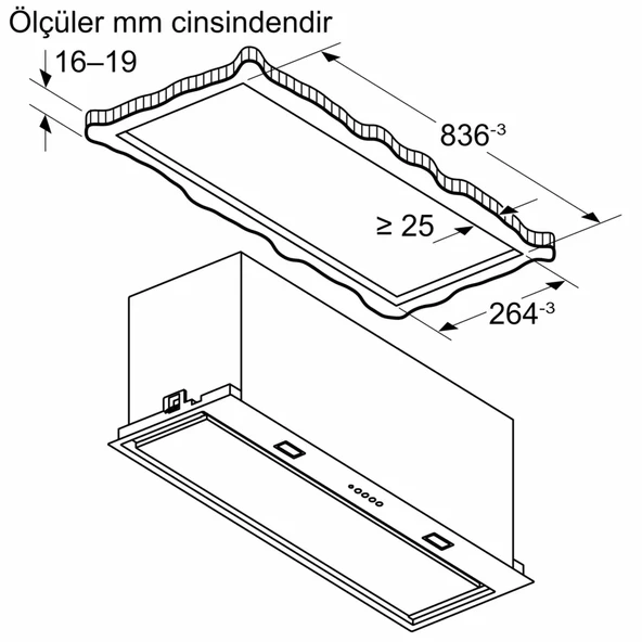 Siemens LB88NPC60 iQ700 Gömme Aspiratör 86 cm Siyah - 8
