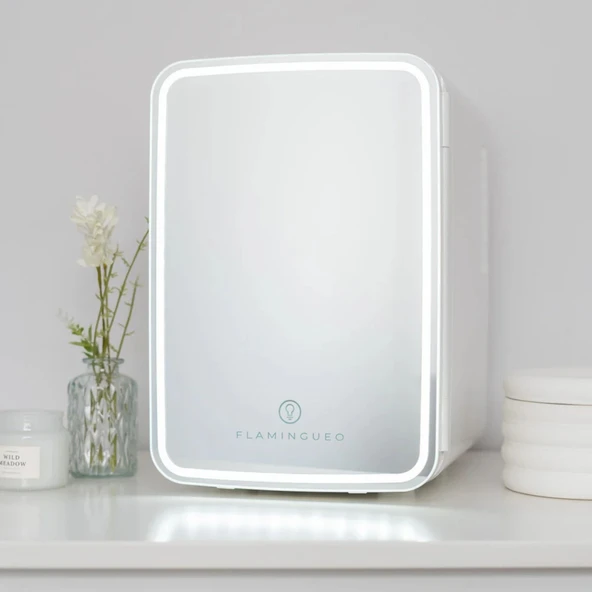 Flamingueo Grimmy Taşınabilir Aynalı ve Ledli Kozmetik Dolabı 10L - 2