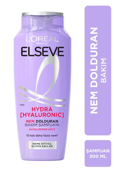 L'Oreal Paris Elseve Hydra Hyaluronic Nem Dolduran Bakım Şampuanı 300 ml ürün görseli