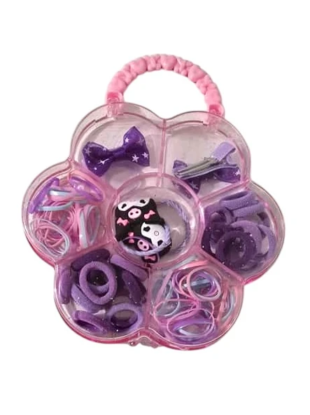 Kuromi Kutulu Kız Çocuk Toka Set - 100 Adet - 2