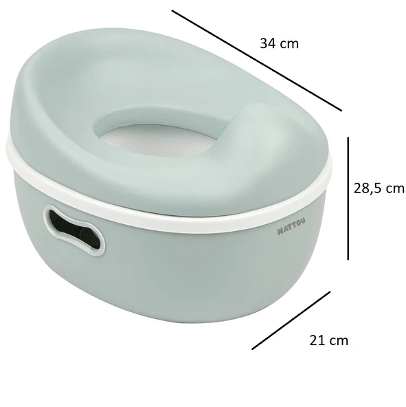 Nattou Potty Care 3 in 1 Lazımlık Oturak ve Tuvalet Adaptörü Yeşil - 2