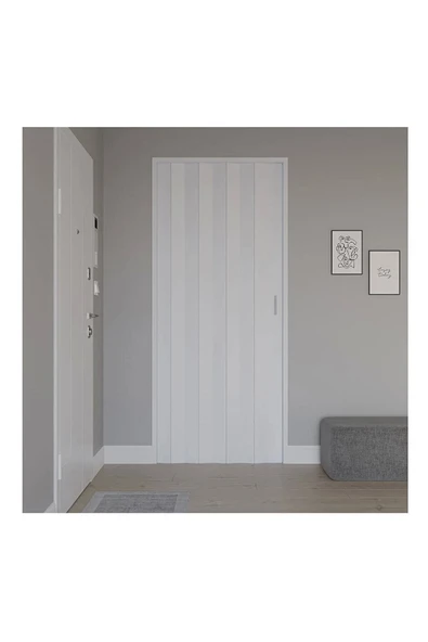 Katlanır Kapı Kalın Akordiyon Kapı Beyaz 82x203 ürün görseli