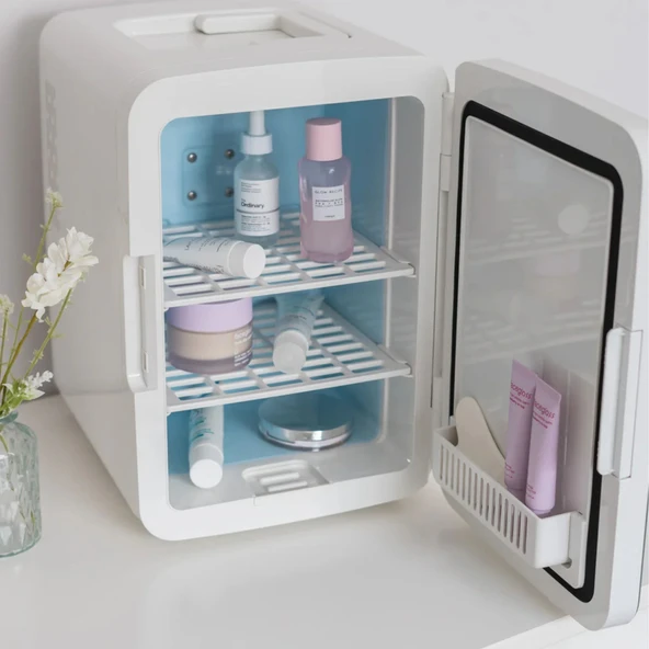 Flamingueo Grimmy Taşınabilir Aynalı ve Ledli Kozmetik Dolabı 10L - 3