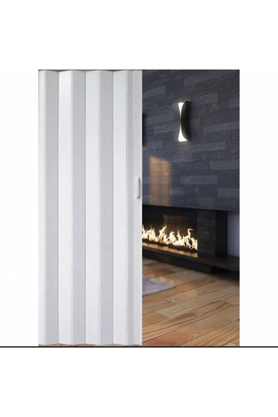 Katlanır Kapı Kalın Akordiyon Kapı Beyaz 82x203 - Resim 3