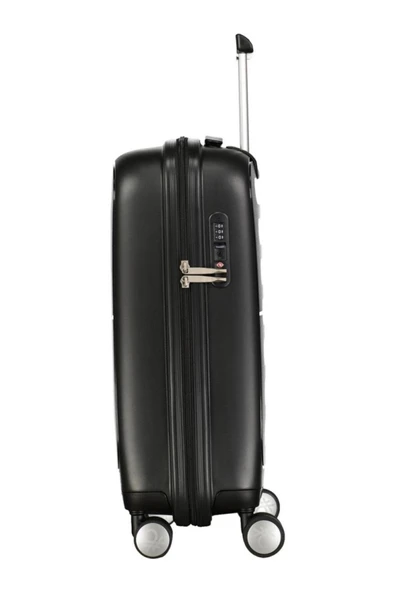 Benetton Polipropilen Kırılmaz 3'lü Valiz Seti Siyah BNT1000 - Resim 3