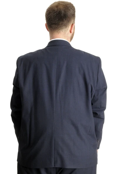 Mode XL Büyük Beden Takım Elbise Superior 21021F Lacivert - Resim 4