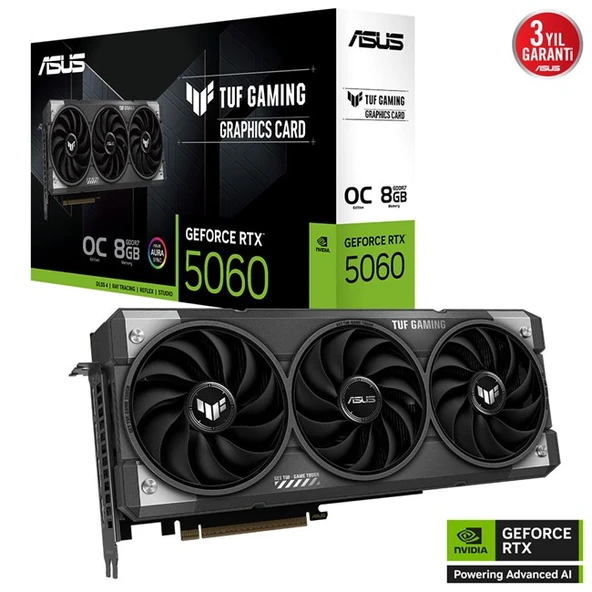 Asus GeForce RTX 5060 8GB Tuf Gaming OC GD7 128Bit ürün görseli