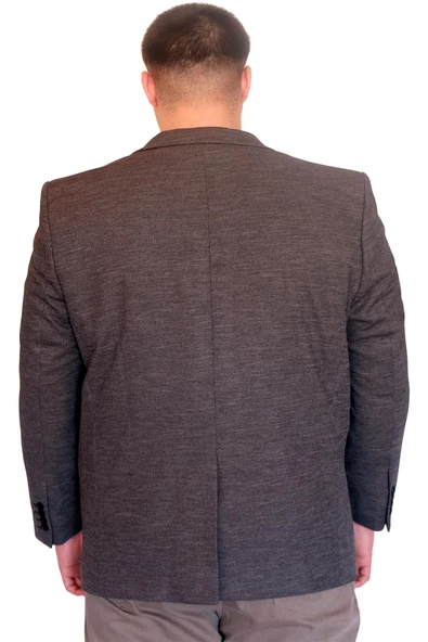 Mode XL Büyük Beden Erkek Klasik Blazer Ceket BRITANYA 23028 FUME - 10