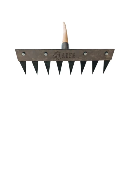 8 Dişli Ot Yolma Çelik Tırmık Çapası Ck-75 27 cm - 1