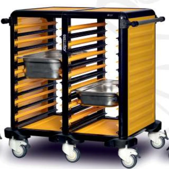 Gastrolley İkili Gn Küvet Taşıma Arabası 75 (2 Yanı Kapalı) 93 x 71 x 99 (cm) ürün görseli 1