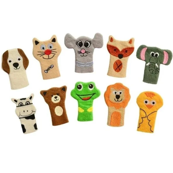 PARMAK KUKLALARI (HAYVAN FİGÜRLÜ)(10 ADET) ürün görseli