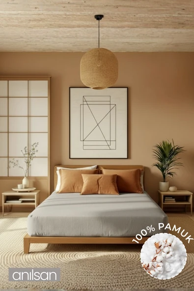 Düz Taş Lastikli Çarşaf  %100 Pamuk Tek/Çift Kişilik Ev, Otel Çarşafı,63 Tel