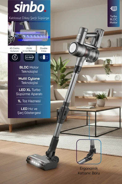 Sinbo Svc-8632 Elektrikli Süpürge-Gri ürün görseli