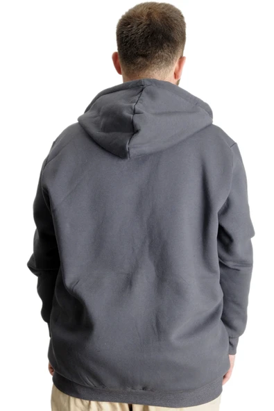 Mode XL Büyük Beden Erkek Sweat  Ferm. No Fakers 23545 Füme - 4