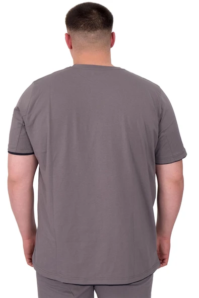 Mode XL Büyük Beden Erkek Kapri Suprem MD08 22135 Füme - 3