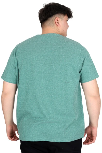 Mode XL Büyük Beden Erkek Tişört Baskılı BROOKLYN WAFFLE U25002 Çağla - Resim 4