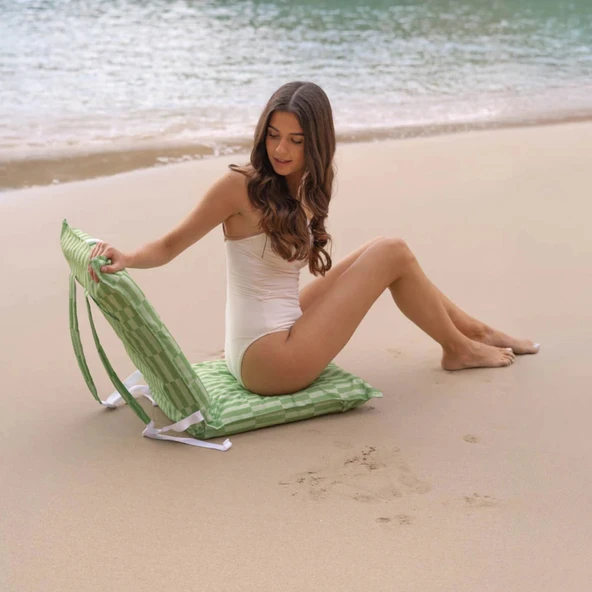 Flamingueo Blake Katlanır 6 Pozisyonlu Plaj Koltuğu Yeşil - 4