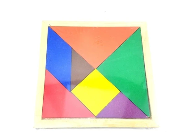 Ahşap Tangram 16x16cm - Resim 2