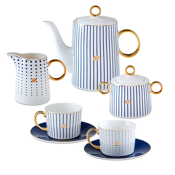 Jumbo Navy 15 Parça Çay ve Kahve Seti - Resim 2