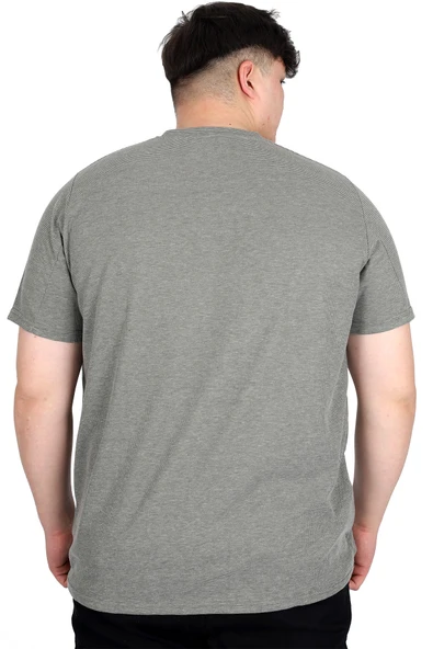 Mode XL Büyük Beden Erkek Tişört Baskılı BROOKLYN WAFFLE U25002 Haki - Resim 4