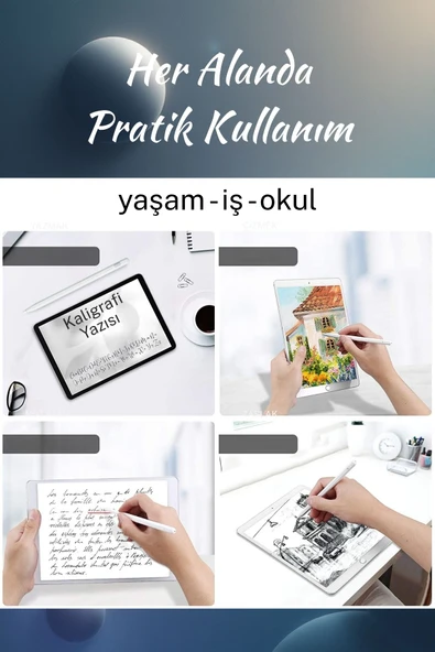 Xiaomi Pad 2 Uyumlu Dokunmatik Ekran Hassasiyetli Universal Elektronik Tablet Kalemi - 4