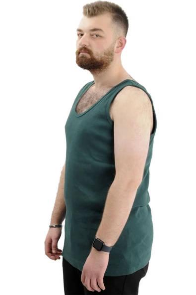 Mode XL Büyük Beden Erkek Kolsuz Atlet 6341 Nefti - 2