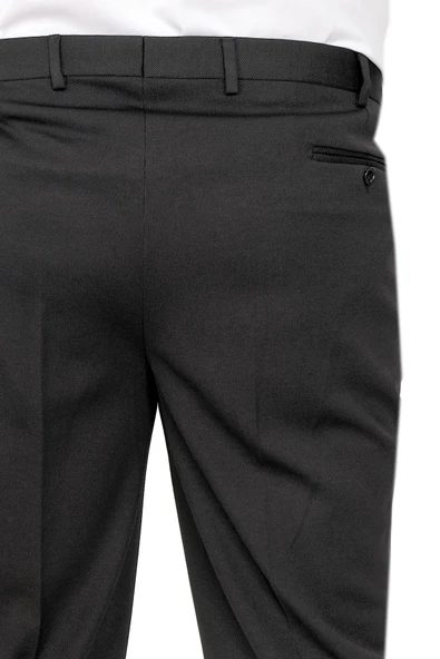 Mode XL Büyük Beden Erkek Kumaş Pantolon Tintin 21027 Siyah - 5