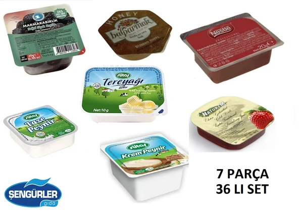 KAHVALTILIK PİKNİK SET 7 ÇEŞİT (36 LI SET) ürün görseli 1