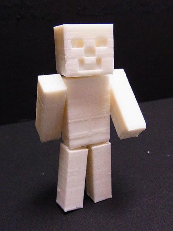 Minecraft Steve - Hareketli Kafa / Silah / Kafesler İle Bir Parça Baskı! Plastik Aparat - 9