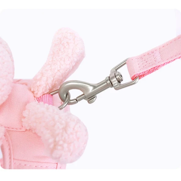 Evcil Hayvan Peluş Ayıcıklı Göğüs Gezdirme Tasması Set - Resim 4